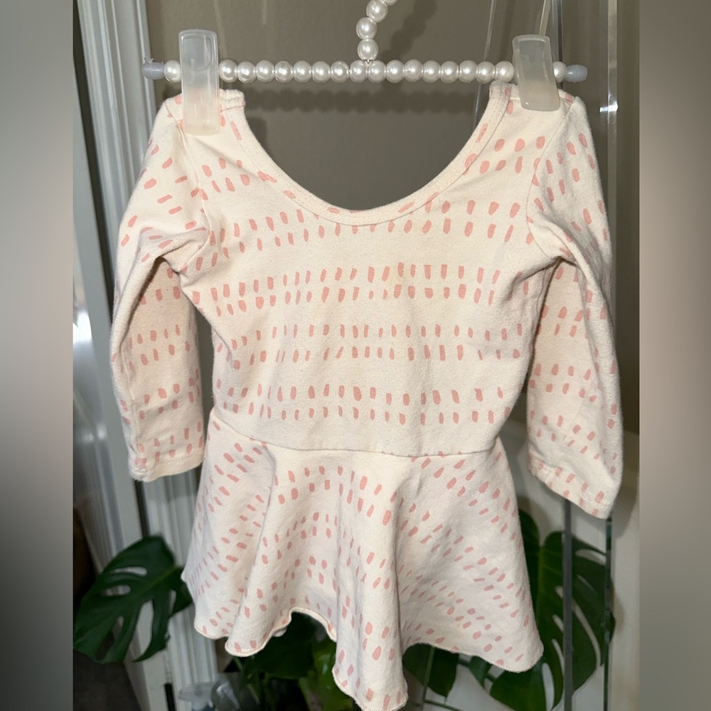 Pink Patterned Kids Dress